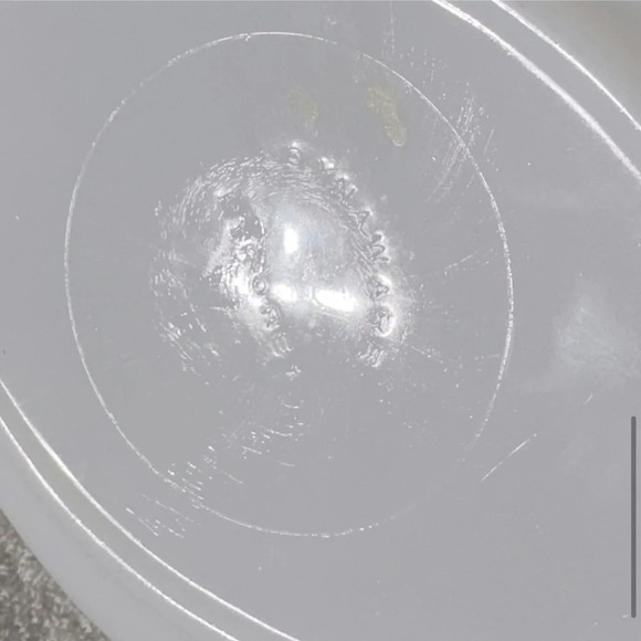 Vintage Dynaware Pyr-O-Rey Brown Daisy Shallow Oval Milk  Glass Casserole Dish - Picture 8 of 10